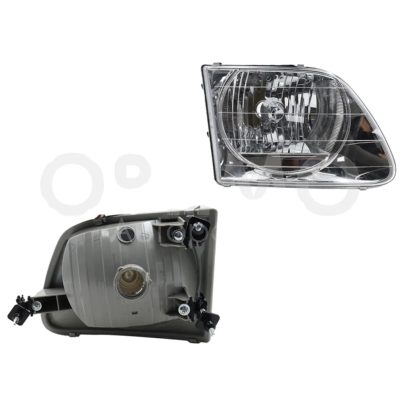 Faro derecho f / cromado liso con ajustes (Lobo 1997-2003 / expedition 1997-2002)
