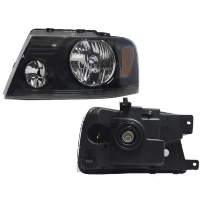 Faro izquierda f / negro con mica ambar