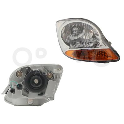 Faro derecho f / cromado con cuarto ambar