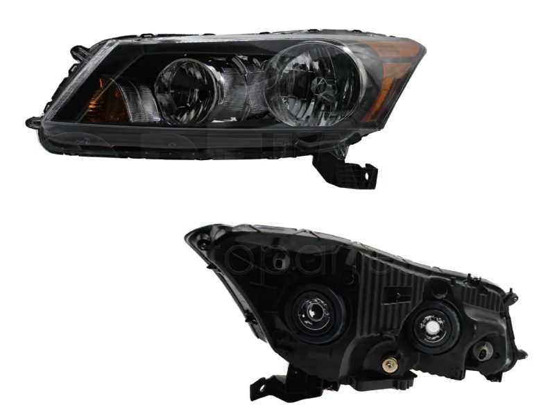Faro izquierda f / negro con mica cuarto ambar 4PTAS
