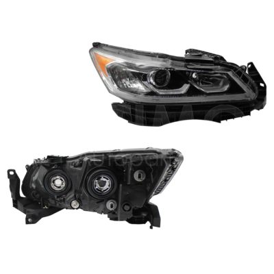 Faro derecho f / cromado con lupa con drl con mica ambar 4PTAS