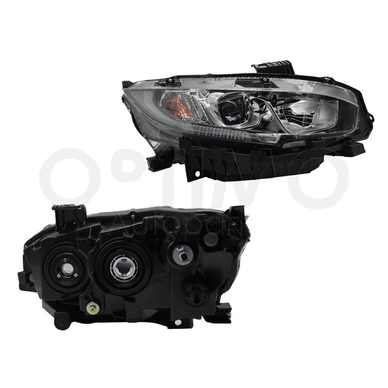 Right headlight f / black with lupa with drl 2-4PTAS