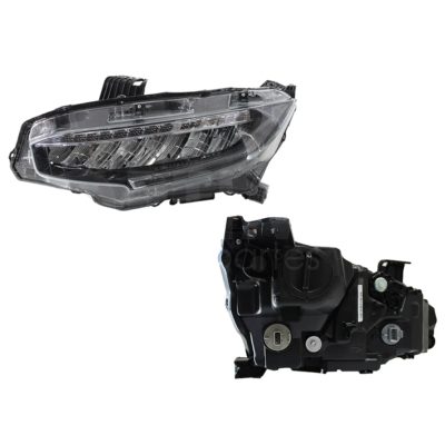 Faro izquierda f / cromado con led 4PTAS