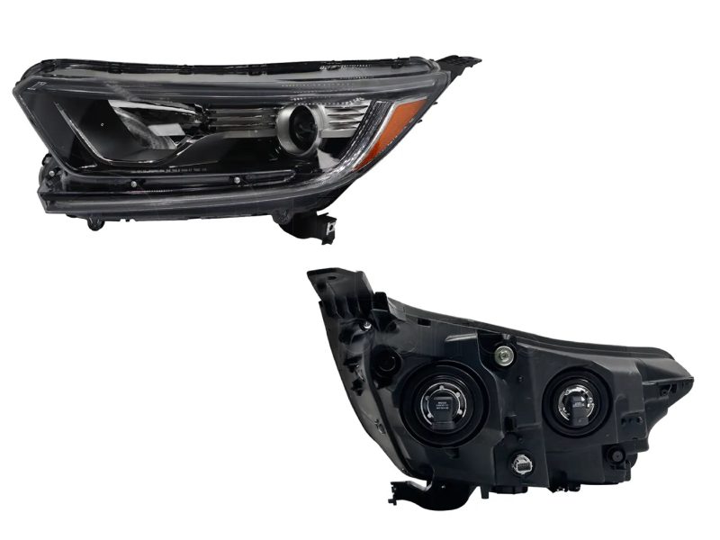 Faro izquierda f / negro con lupa con drl
