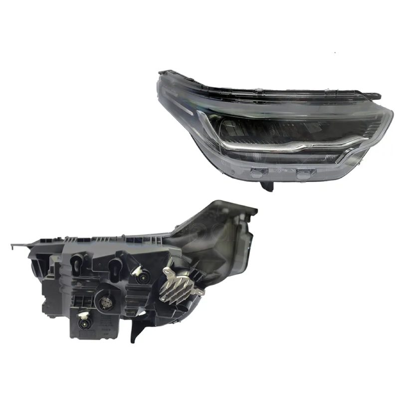 Faro derecho f / negro filo cromo con led con drl
