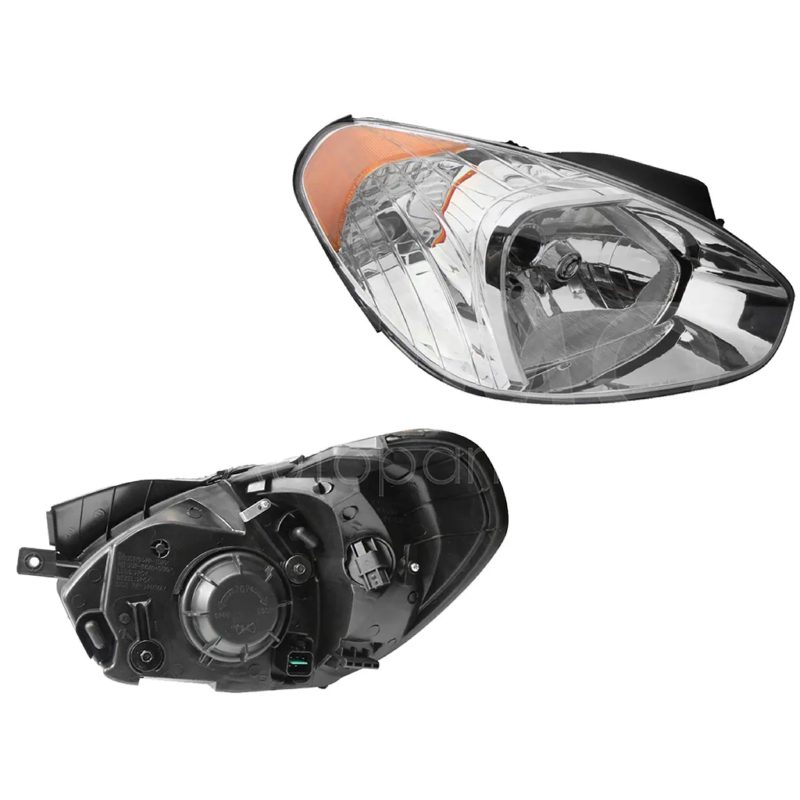 Right headlight f / chrome with mica amber