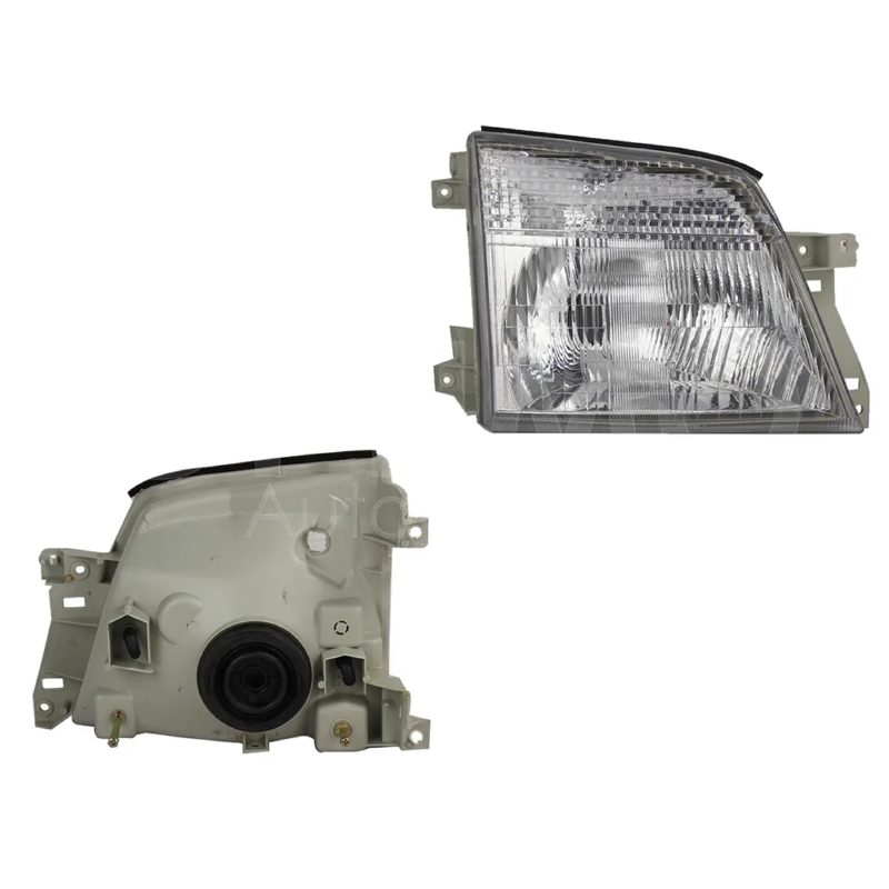 Faro derecho f / cromado rayado