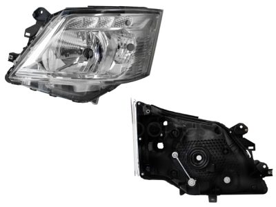 Faro izquierda f / cromado sin motor