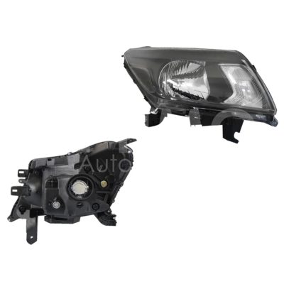 Faro derecho f / negro con mica blanca (Sencilla / doble cabina s)