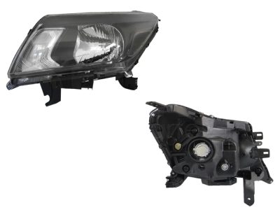 Faro izquierda f / negro con mica blanca (Sencilla / doble cabina s)