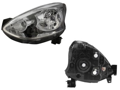 Faro izquierda f / cromado sin motor