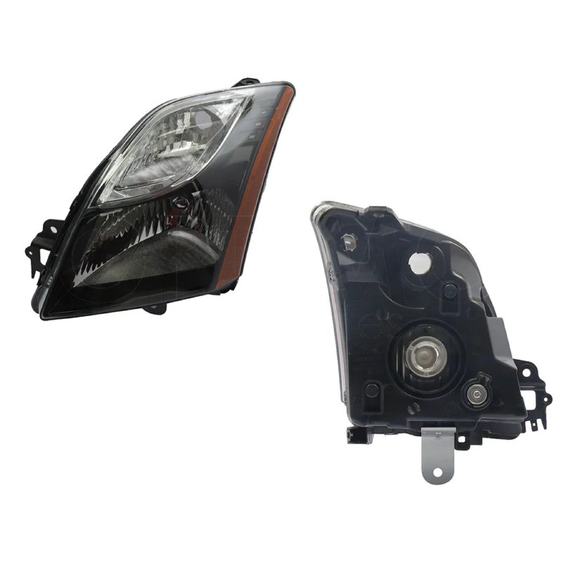 Faro izquierda f / negro con mica ambar