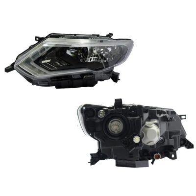 Faro izquierda f / negro con motor con led