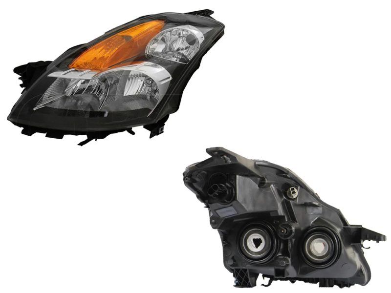Faro izquierda f / negro con cuarto direccion ambar