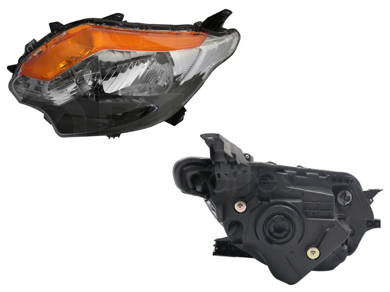 Faro izquierda f / negro con ambar