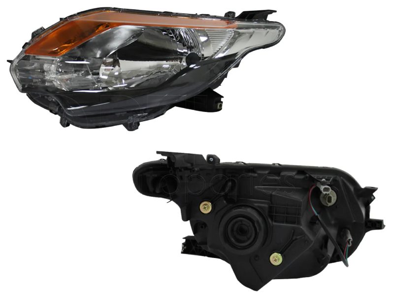 Faro izquierda f / negro con ambar