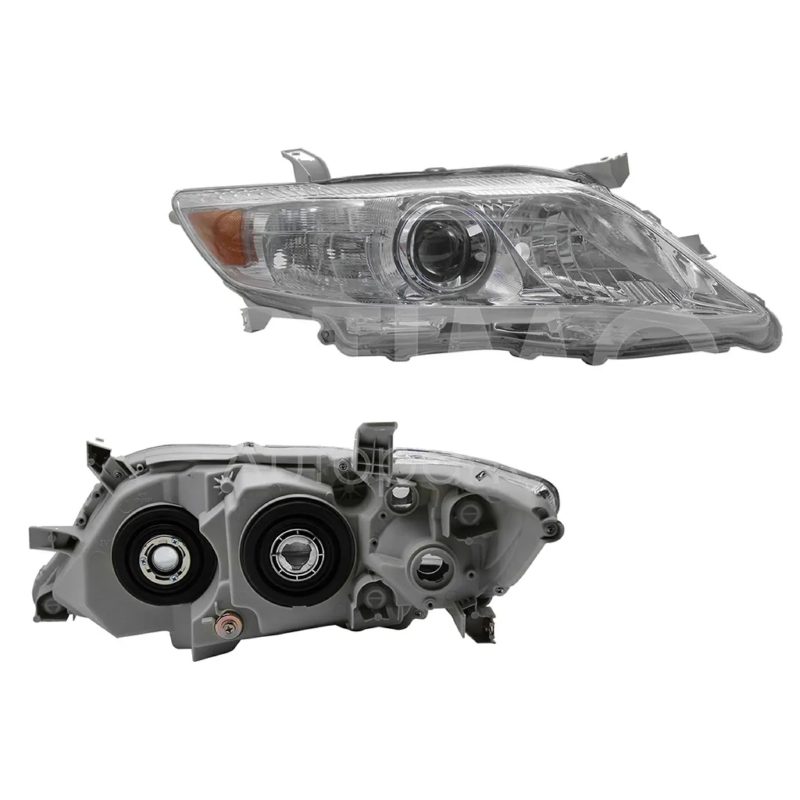 Right headlight f / chrome with lupa with mica amber