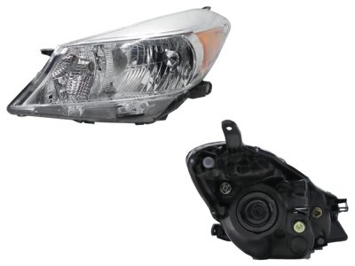 Left headlight f / chrome with mica amber 5PTAS