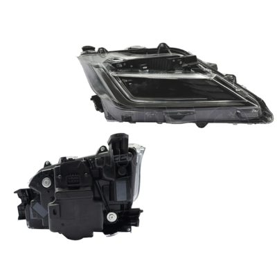Faro derecho f / negro con led sin drl