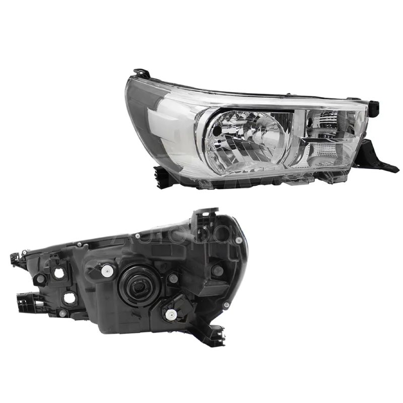 Faro derecho f / cromado con motor (Sencilla 2021-2024 / chasis 2021-2025 / doble cabina base 2021-2025)