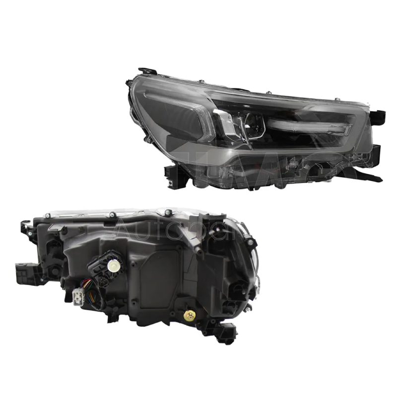 Right headlight f / chrome with LED with lupa (Doble cabina)