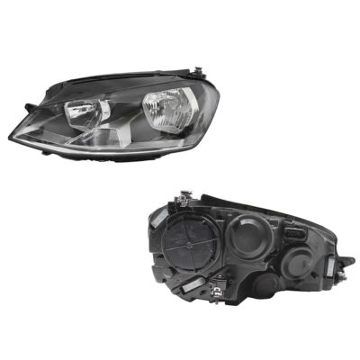 Faro izquierda f / negro con motor con mica blanco