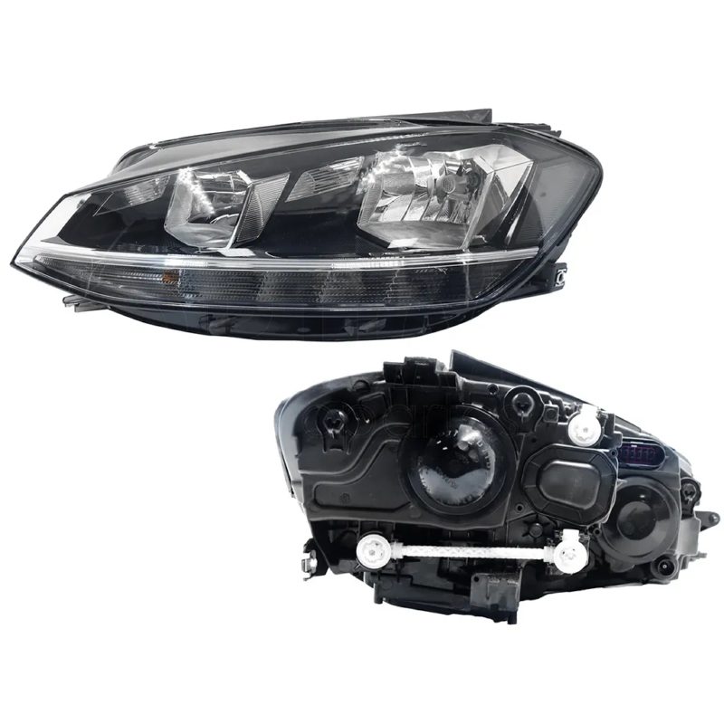 Faro izquierda f / negro con drl con mica blanco