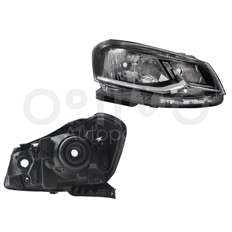Right headlight f / black filo cromo (Sedan / hatchback)
