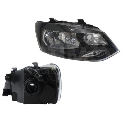 Faro derecho f / negro sin motor (Polo 2015-2016)