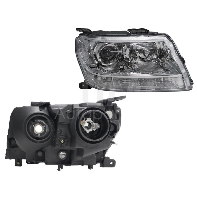 Right headlight f / chrome with cuarto white