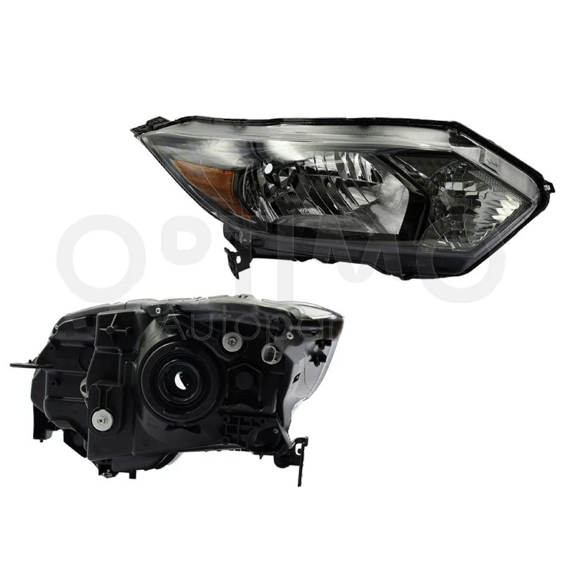 Faro derecho f / negro con mica ambar