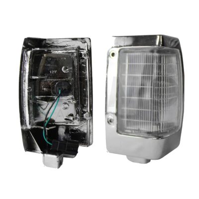 Corner light esq right cromo claro with harness (Empaque / 2 piezas)