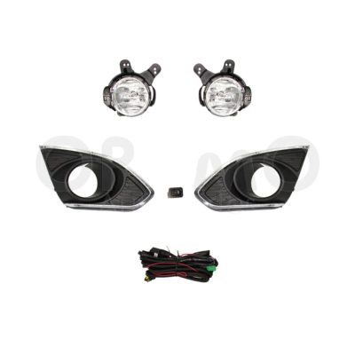 Kit faro aux con cables con rejillas filo cromo con focos