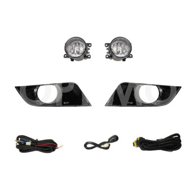 Kit faro aux con cables con rejillas negras con focos (Sencillo)
