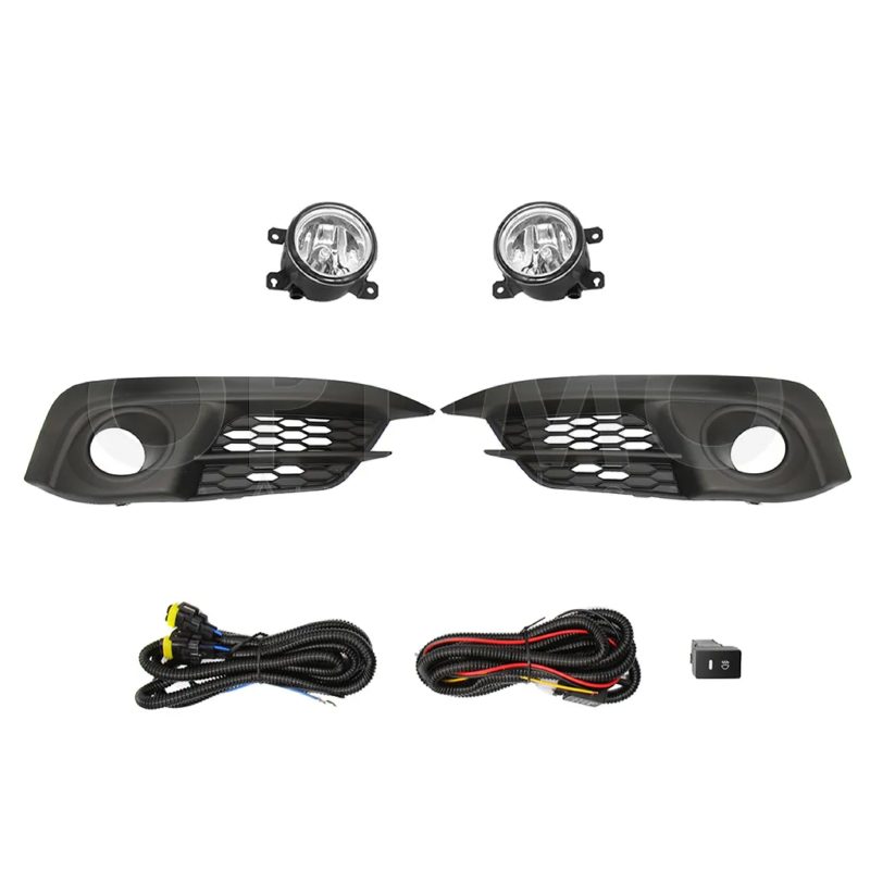 Kit faro aux with cables with rejillas negras with bulbs 2-4PTAS