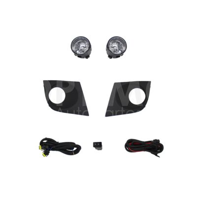 Kit faro aux con cables con rejillas negras con focos