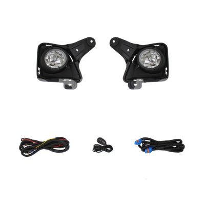 Kit faro aux with cables with rejillas negras with bulbs