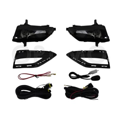Kit faro aux con cables con rejillas negras con focos