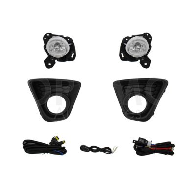 Kit faro aux con cables con rejillas negras con focos