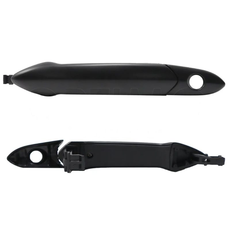 Front left outer black door handle porosa with hole for cilindro (Nueva linea)
