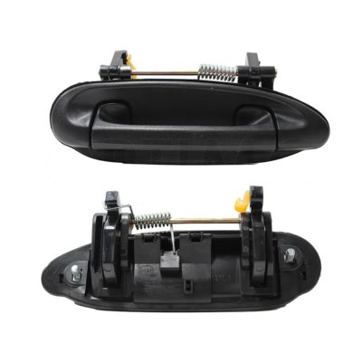 Manija exterior delantero / trasero derecho negra porosa