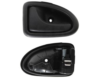 Manija interior delantero izquierda negra porosa (Rn clio 2002-2010)