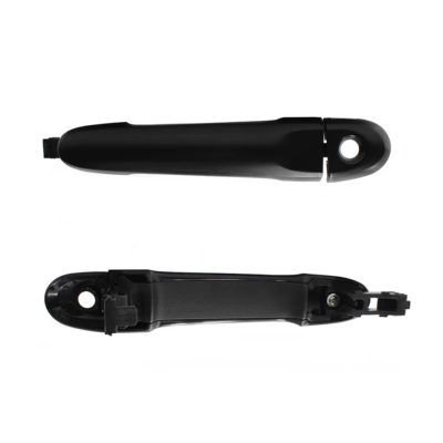 Manija exterior delantero izquierda negra lisa sin sensor con hoyo para cilindro (Juke 2012-2017)
