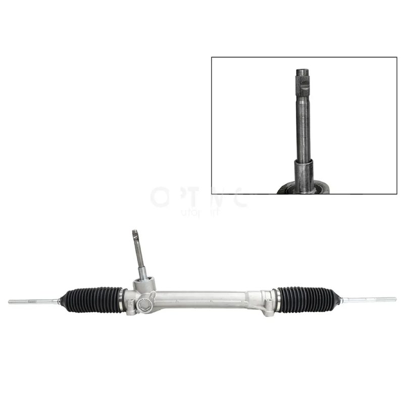 Electric-assist steering gearbox with inner tie rods without tie rod ends