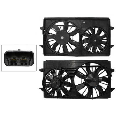 Motoventilador completo con / aire con / tolva 2 pines sin / resistencia (PT G6 2.4L-3.5L 2005-2010 / vectra 2.2L 2003-2008) 2ASPAS