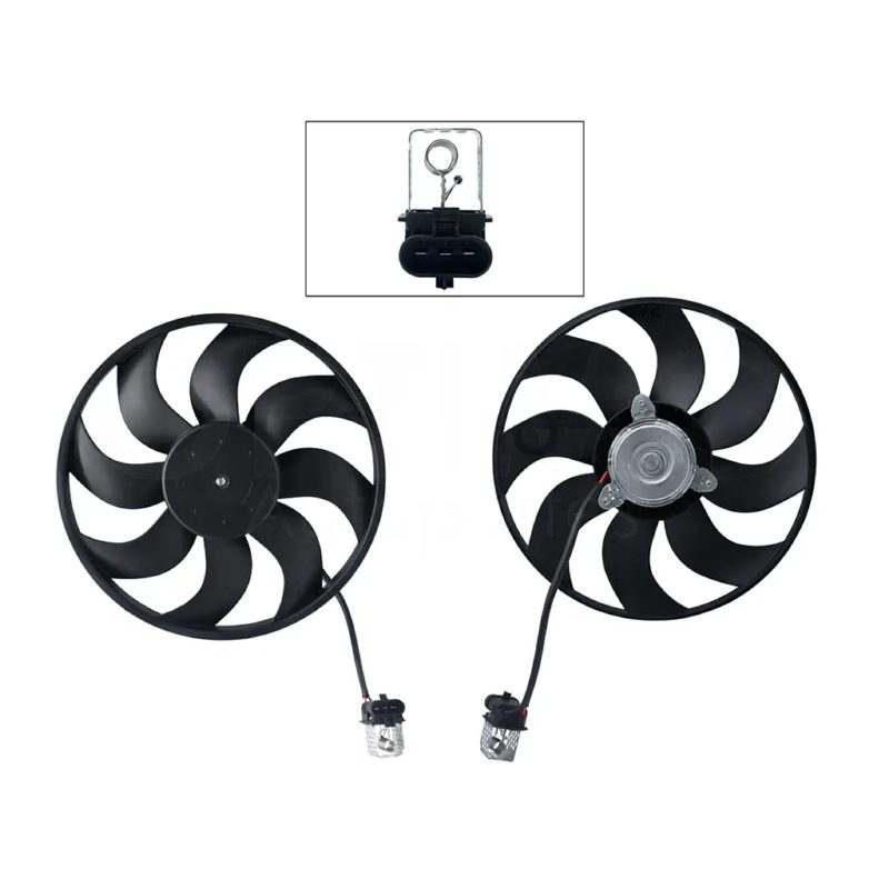Radiator fan assembly with / s air without / shroud 3 pins with / resistor (Motor / aspa)