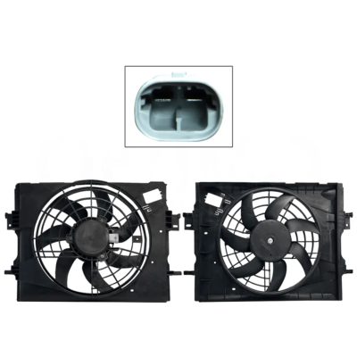 Motoventilador completo con / s aire con / tolva 2 pines sin / resistencia (V-drive 2026-2027 / kicks 2017-2024)