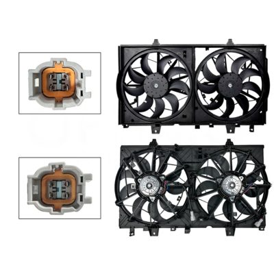 Motoventilador completo con / s aire con / tolva 4 pines sin / resistencia 2CONECTORES (Rn koleos 2017-2022) (2ASPAS)