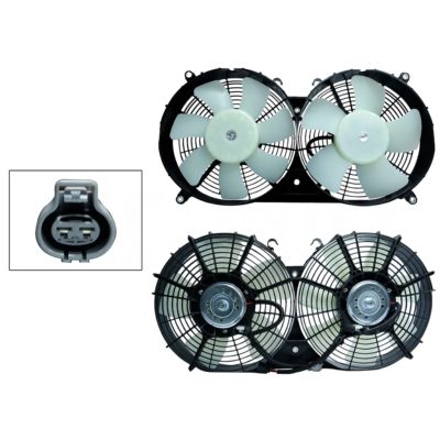 Motoventilador completo con / aire con / tolva 2 pines sin / resistencia 2CONECTORES (2ASPAS)