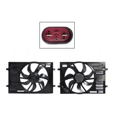Motoventilador completo con / aire con / tolva 4 pines sin / resistencia (Golf A7 2014-2021 / tiguan 2018-2025 / tarraco 2019-2024 / A3 / Q3)